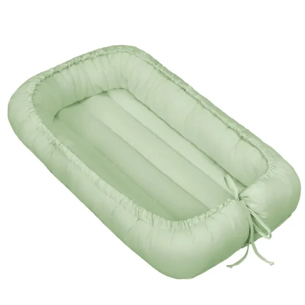Ninho Portátil com Bordas super Fofinhas 100% Algodão - 1 Peça - Image 3