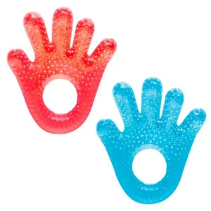 Mordedor de Água Bebê Mão Bebê Massageia Rosa/Azul - Buba