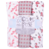 Kit Manta Cueiro Rolinho 80cm X 80cm - Composê - 3 Unidades # 311319 - Minasrey