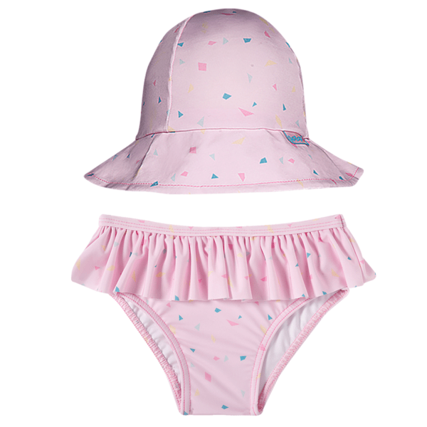 Bundinha Com Chapéu Toddler Coruja Elastano Proteção uv 50+