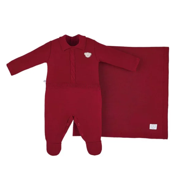 Saída de Maternidade Masculina Tricô - João Fofinho 422052