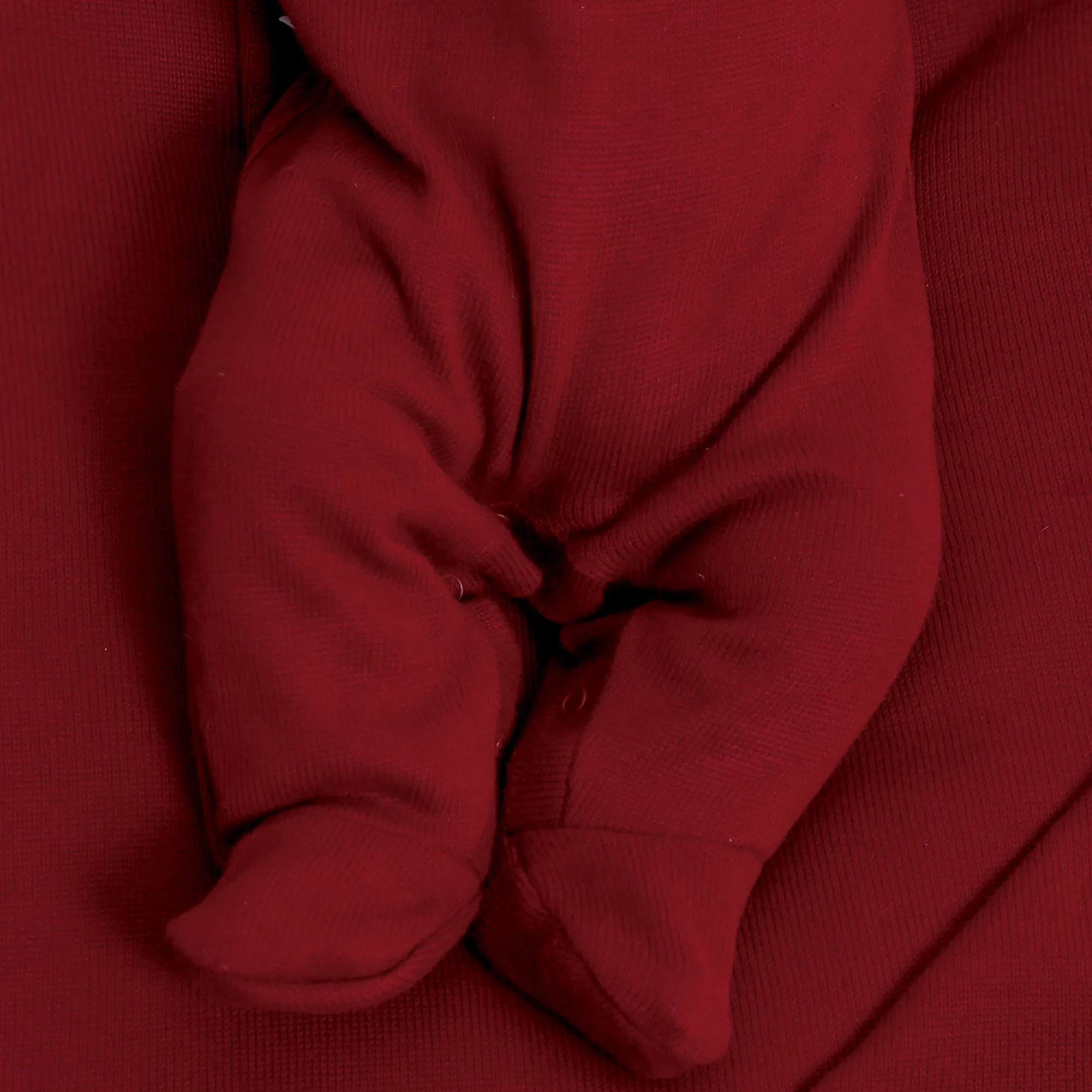 Saída de Maternidade Bebê Unissex em Tricô Vermelho Fofinho - Image 3