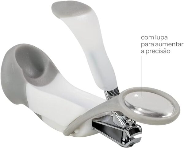 Cortador de Unha Com Lupa Cinza - Buba - Image 2