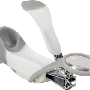 Cortador de Unha Com Lupa Cinza - Buba