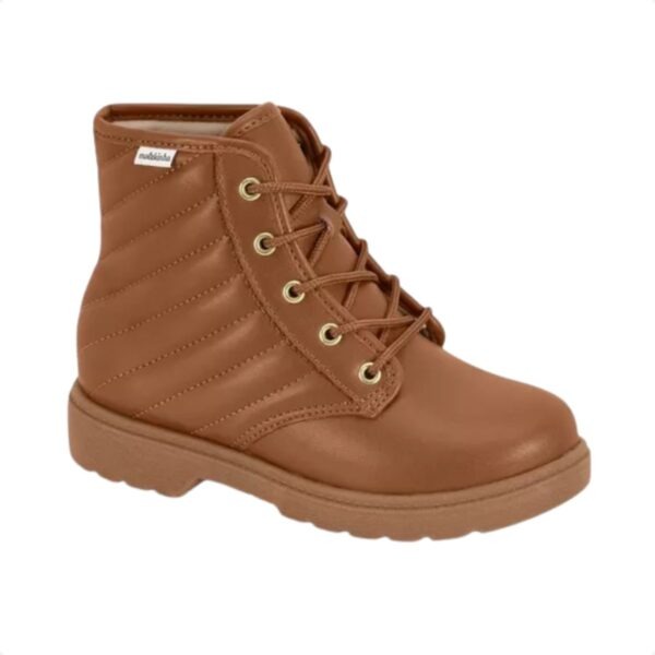Bota Infantil Menina Coturno Molekinha Marron