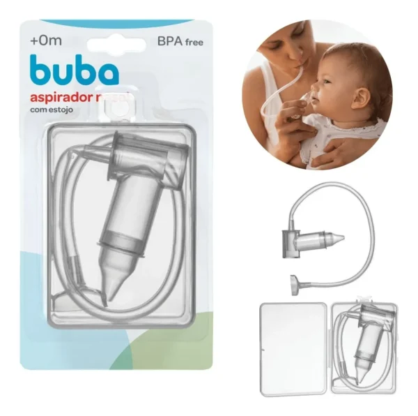 Aspirador Nasal De Sucção Buba Com Estojo Lavagem Nasal Bebe - Image 3