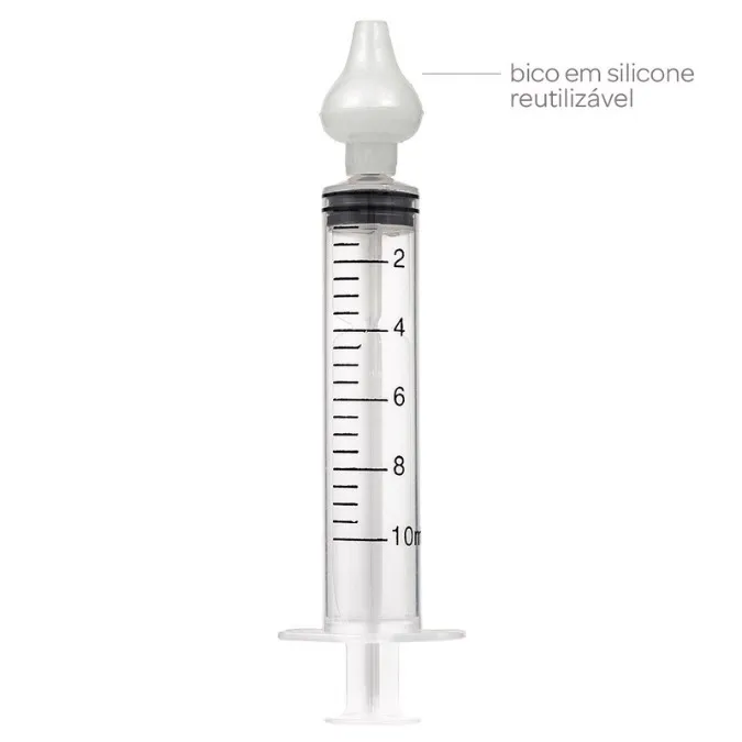 Kit Lavador nasal para bebê com seringa e bico de silicone 2 peças - Buba - Image 3